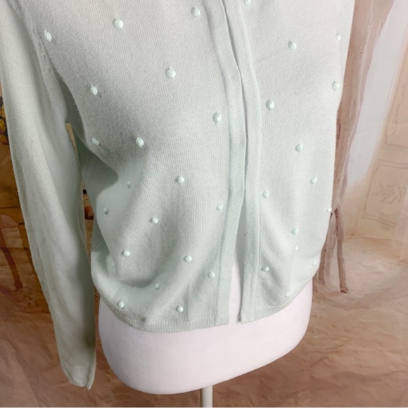 NEW TED BAKER Zeldah Stone Detail cardigan in Mint - Picture 4 of 10